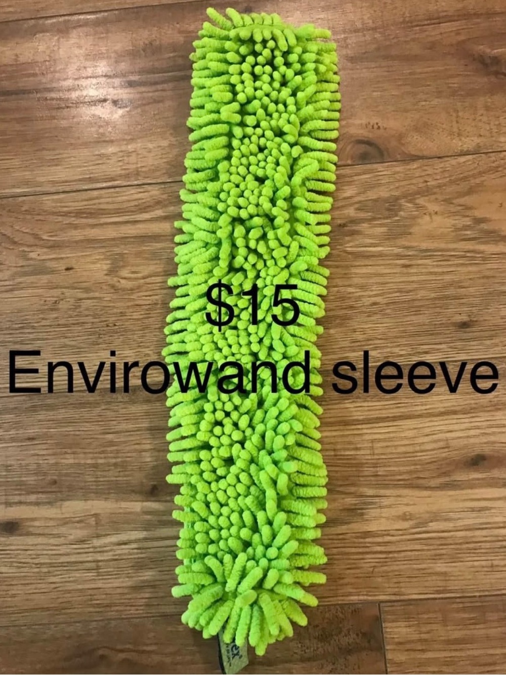 Norwex Bright Lime Green Chenille envirowand Sleeve